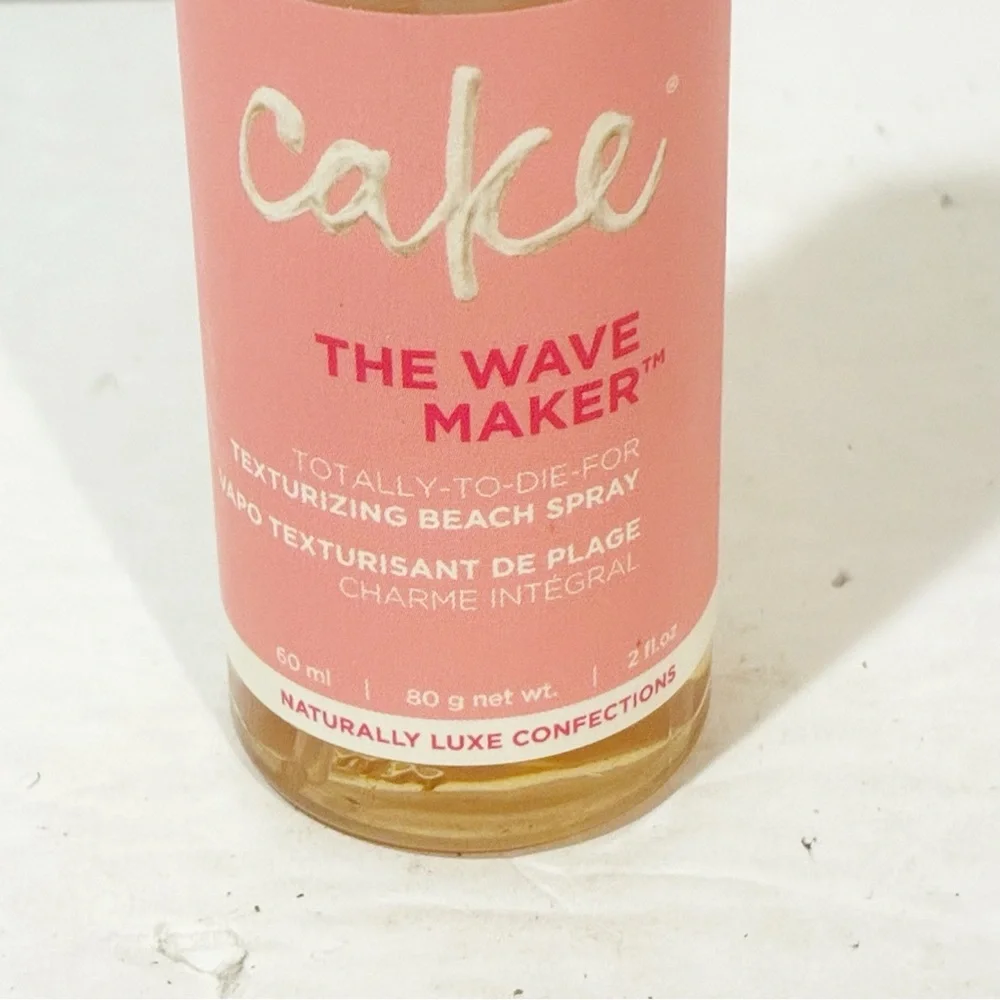 Cake Beauty THE WAVE MAKER Texturizing Beach Spray 2 oz 60 ml Travel‎ Size Vegan